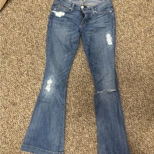 Women's HUDSON Blue Flared Jeans size 25”